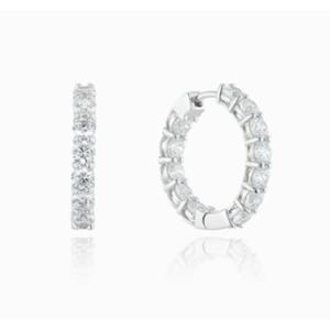 [로이드] 실버 2mm 이터니티 테니스 원터치 링귀걸이 LLES25301S