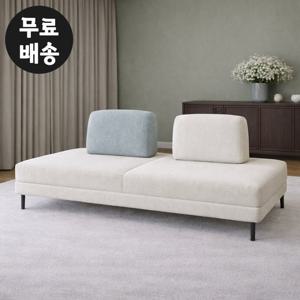 뮤지 패브릭 쇼파 모듈형 소파 3인용 미니 블루그린