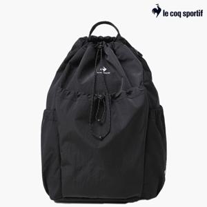 [르꼬끄][40% OFF] 남녀공용 메탈릭 스트링 백팩 20L QQ123ABP22_BLK