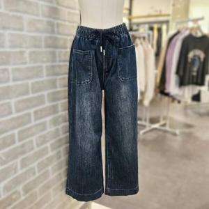 [레코브]SB61F3DP510X_포켓 스트링 밴딩 데님 팬츠