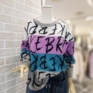 [레코브]LC61EXKN202C_레터링 포인트 니트