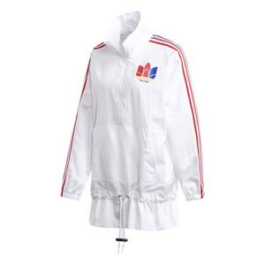아디다스 남여공용 아디컬러 3D 트레포일 윈드브레이커 바람막이 화이트 GJ6570