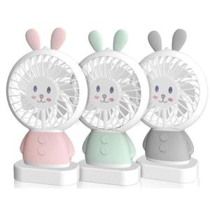 여행용 토끼곰 LED 휴대용 미니 핸디 핸드 목걸이 손선풍기 캠핑용 핸디형 캠핑