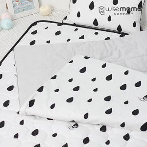 와이즈마마 유아 순면 차렵이불 분리형 낮잠이불단품 뉴레인드롭