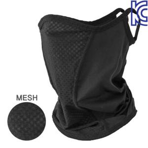 MCN 매쉬 쿨 스포츠 골프 자전거 마스크 넥워머 블랙