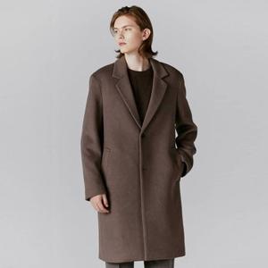 [백화점][지오다노]남자 코트 울/캐시미어 클래식 싱글 버튼 롱코트 073917