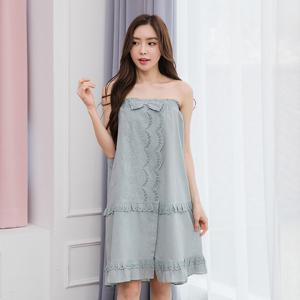 CA30058-14 여성 골프가운 순면 샤워 랩가운 민트