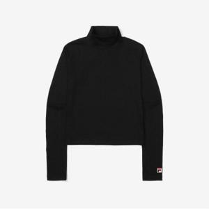 [FILA] 면혼방스트레치 모크넥 긴팔티 (FS2RLF3S01F_BLK)