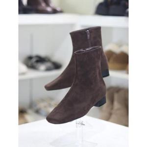 바이로쏘 세이브존03 스웨이드 스퀘어 토 2.5cm 로우힐 앵클부츠 (BY)23W11263BG3W