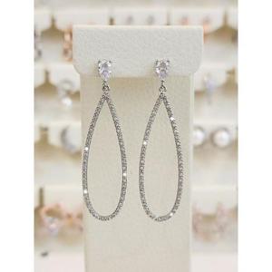 볼라레 세이브존03 롱타원큐빅드롭귀걸이 2color SAVSSS1492