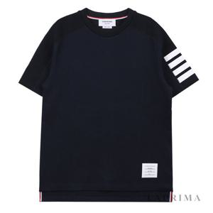 라프리마 톰브라운 4 바 스트라이프 티셔츠 MJS246A07323-415