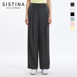 [SISTINA](77size) 백 밴딩 핀턱 셋업 팬츠_AWSSLO21050