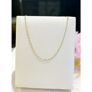 미니골드 14k H 둥근  체인 목걸이 0.7  NLEM4169