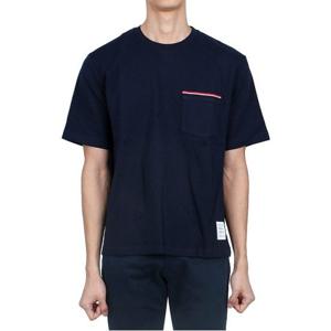 [톰브라운] 포켓 코튼 오버핏 숏 반팔 (MJS183A 07323 415)