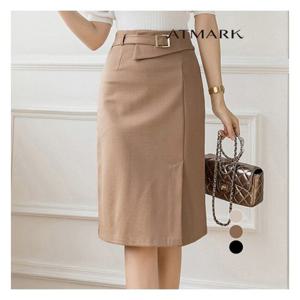 [앳마크]ATMARK 버클하이웨스트스커트_AA46SK001G
