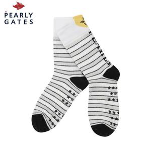 [파리게이츠] 파리게이츠 여성 하트 스마일 스트라이프 중목 양말 521D3SC003_WH