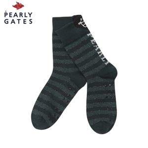 [파리게이츠] 파리게이츠 여성 하트 스마일 스트라이프 중목 양말 521D3SC003_GN