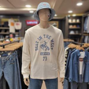 리바이스 롱 슬리브 릴렉스 그래픽 티셔츠 16139-0226