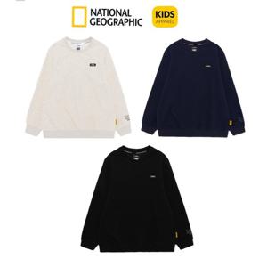 [내셔널지오그래픽키즈] 주니어 스몰로고 맨투맨 티셔츠 K255USW020