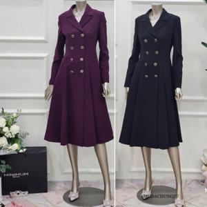 [미니멈]MD 카라 더블 버튼 플레어 원피스  MD MYDGWO9880 M_CJ