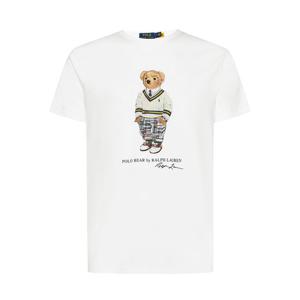 24SS 테디베어 프린팅 티셔츠 화이트 710853310 018