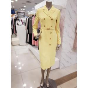 미니멈 세이브존01 더블버튼 벨티드원피스 MXAAWO2310YL