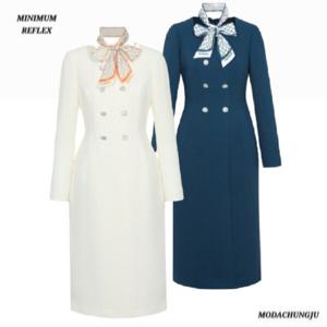 [미니멈]MD 노카라 더블버튼 원피스  MD MXAAWO2140 Z_CJ