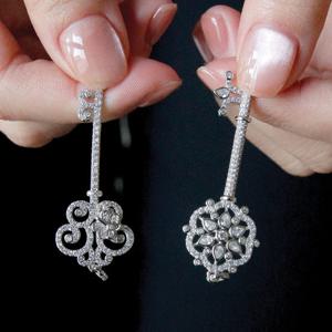 바이데이지 큐빅 열쇠 펜던트 목걸이 Bn0560