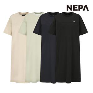 네파 여성 컴포 우븐 반팔 원피스 (레귤러핏) 7J45379