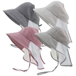 햇빛차단 와이어챙 뒷목가리개 목끈 썬 벙거지 시원한 여름 작업모자/CL-B325