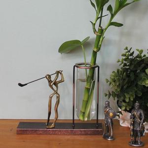 골프 황동수공예 시험관 수경식물 장식 유리 꽃 화병