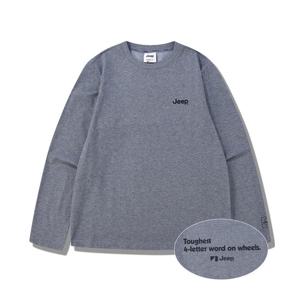 [지프]JQ2TSU001 남녀공용 25년 멜란지그레이 지프 베이직 긴팔