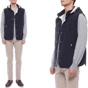 [브루넬로쿠치넬리] 25SS 남성 써모어 패딩 후드 베스트 (MD4796523 CID24 25S)