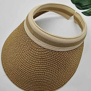 진베이지 라탄 썬캡 여성모자 여성여름모자 썬바이저