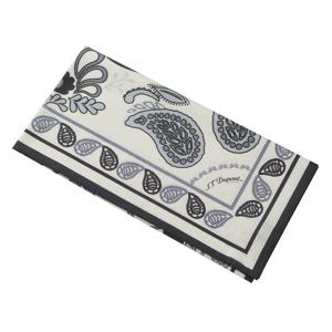 [에스티듀퐁(셔츠)]면실크 사각 미니 넥카프 스카프코디 TE5SM63KS300TWH