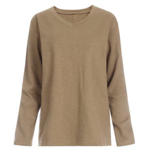 [샵앤]여성 국산 사계절 V넥 슬라브 긴팔 티셔츠 DAI-WSH-1056-