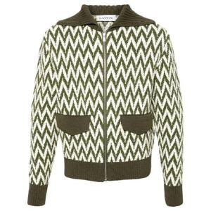 25 FW 랑방 커브 헤링본 코튼 가디건 RMJA0016K029P24 TP432052065