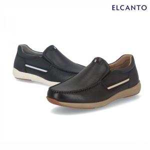 엘칸토  (LCMC28U513) 남성 소가죽 봉합 슬립온 3cm