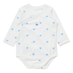 [블루독베이비8] FW25 하트뱀부배내바디슈트 HJ (45A7004003) (BLUEDOG BABY 유아 출산 백일 선물 도트 강