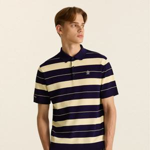 [먼싱웨어]남성 스트라이프 반팔 스웨터 바이올렛(MQ321MSW81)