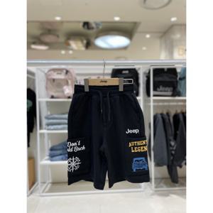 [지프키즈]자동차 그래픽 슬럽 5부 반바지 KO2TPU928_BK