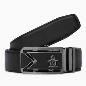 [먼싱웨어]남성 M 로고 반자동 벨트 블랙(MQ321MBT71)