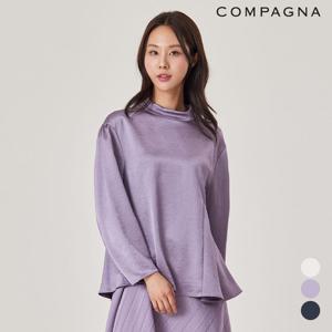 글로시 뒷리본 블라우스_CACS1-WRB050