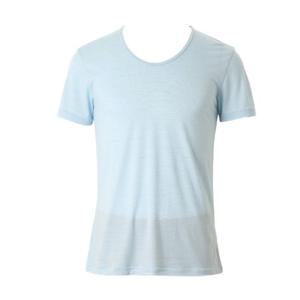 [비너스]블루 남성 터치감이 부드러운 면모달 스트라이프 남성반팔런닝 VMVQ928A