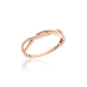 [로이드] FOR LADY 싱글 트위스트 14K/18K 반지 LRS18001G