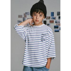 [블루테일]스카이블루 스트라이프 티셔츠AZG1TS01SB