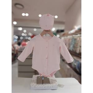 오가닉맘 포메리긴소바디수트모자세트(출산돌선물세트) (MKFLQS02)