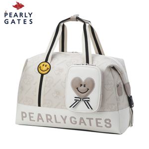 [파리게이츠] 여성 스마일 로고 패턴 보스턴백 & 미니 파우치