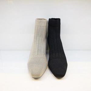 [오브엠]  F23AB329AB_여성 7CM 삭스 부츠 2종