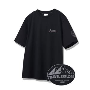 [지프]JP2TSU105 선기획 등판 산프린트 2024년 블랙 반팔티_SC